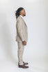 Caravelli Suit - Designer Caravelli Jacket and Pants in Color Solid Beige
