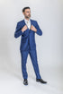 Caravelli Suit - Designer Caravelli Jacket and Pants in Color Solid Cobalt