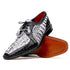 Marco Di Milano Caribe Black / Newspaper Caiman Crocodile Derby Shoes