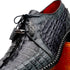 Marco Di Milano Caribe Gray Caiman Crocodile Derby Shoes