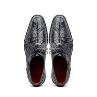 Marco Di Milano Caribe - Dark Gray Leather Dress Shoes