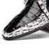 Marco Di Milano Caribe Newspaper / Black Caiman Crocodile Derby Shoes