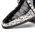 Marco_Di_Milano Caribe Black Leather Oxford "Newspaper" Print