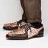 Marco Di Milano Caribe: Rustic White/Brown Leather Dress Shoe