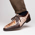 Marco Di Milano Caribe: Rustic White/Brown Leather Dress Shoe