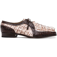 Marco Di Milano Caribe: Rustic White/Brown Leather Dress Shoe