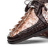 Marco Di Milano Caribe Rustic White / Brown Caiman Crocodile Derby Shoes