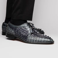 Marco Di Milano Caribe - Dark Gray Leather Dress Shoes