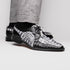 Marco Di Milano Caribe Newspaper Black Leather Dress Shoe