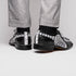 Marco Di Milano Caribe Newspaper Black Leather Dress Shoe