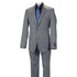 Carlo Lusso Medium Gray Two-button Poly Blend Suit
