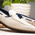 Zelli Carmen Italian Sueded Goatskin Tassel Loafers in Sand