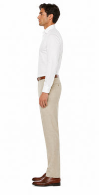 Casual Linen Suit Pants for Men – Breathable Beach Wedding Summer Trousers