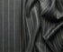 Rockefeller Collection - Double Breasted Stripe Suit Charcoal Regular Fit 2 Piece With Flexible Elastic Waistband