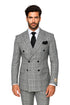 Classic Fit in Black and White Plaid Color by Rossiman