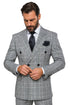 Classic Fit in Black and White Plaid Color by Rossiman