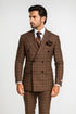 Classic Fit in Brown Plaid Color by Rossiman