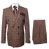 Classic Fit in Brown Plaid Color by Rossiman