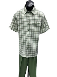 Mens 2 Piece Walking Suit - Plaid
