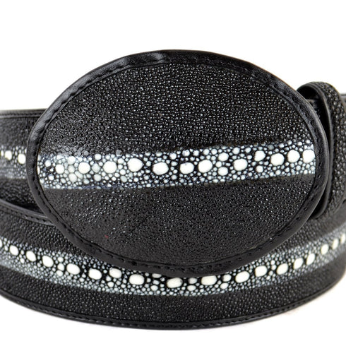 Cinto Vaquero de Mantarraya PC Original Color Negro CB-C111405