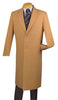 (Limited Sizes) Regular Fit Dress Top Coat 48" Long in Camel
