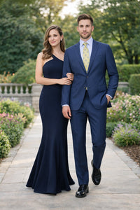 Modern Fit Tiglio Wool Double-Breasted Suit – Premium Tailored Formal Suit