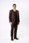 Classic Boy Suit 5 Piece Set Brown
