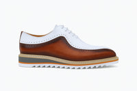 Carrucci Stylish Two-Tone Brogue Oxford