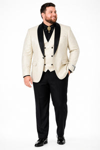 Ivory Tuxedo - Cream Wedding Suit - Off White Groom Suit