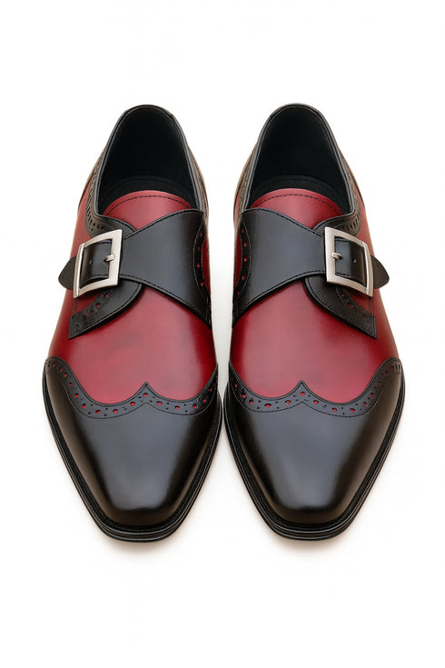 Burnished Wingtip Monk Strap KS099-710