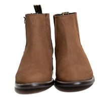 Los Altos Men's Toe Charro Short Boots Oval Nobuck Taupe - Nobuck Taupe
