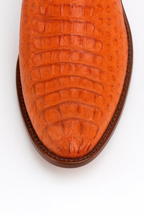 Mens King Exotic Caiman Hornback Cowboy Boots Cognac (4980203)