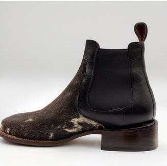 Cowhide Short Cowboy Boots