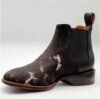 Cowhide Short Cowboy Boots