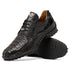 Marco Di Milano Crater Black Caiman Crocodile & Lizard Sneakers