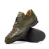 Marco Di Milano Crater Rustic Olive Caiman Crocodile & Lizard Sneakers