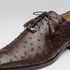 Marco Di Milano Criss Brown Ostrich Quill Dress Shoe Oxfords