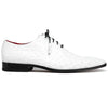 Marco Di Milano Criss Ostrich Quill Dress Oxfords White