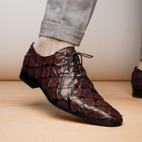 Marco Di Milano Olivieri Brown Leather Dress Shoe
