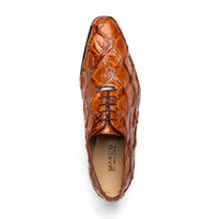 Marco Di Milano Olivieri Cognac Leather Dress Shoe