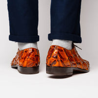 Marco Di Milano Olivieri Cognac Leather Dress Shoe