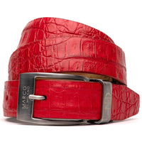 Marco Di Milano Riccardo Belt - Light Red Leather Loafer