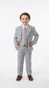Dad and Son Suit – Father and Son Matching Light Gray 3-Piece Wedding Suits in Very Light Grey - Silver Ash Color