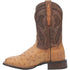 Dan Post Men's Alamosa Full Quill Ostrich Square Toe Boots - Bay Apache