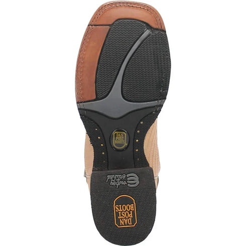 Dan Post Men's Barrett Genuine Lizard Square Toe Boots - Sand