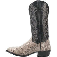 Dan Post Men's Manning Python Snakeskin Round Toe Boots - Natural