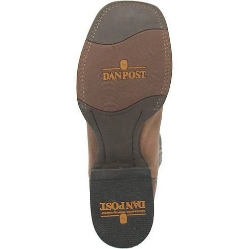 Dan Post Men's Thin Blue Line Genuine Leather Square Toe Boots - Sand