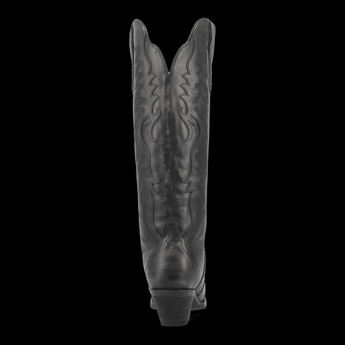 Dan Post Women's Hallie Snip Toe Leather Tall Boots - Black