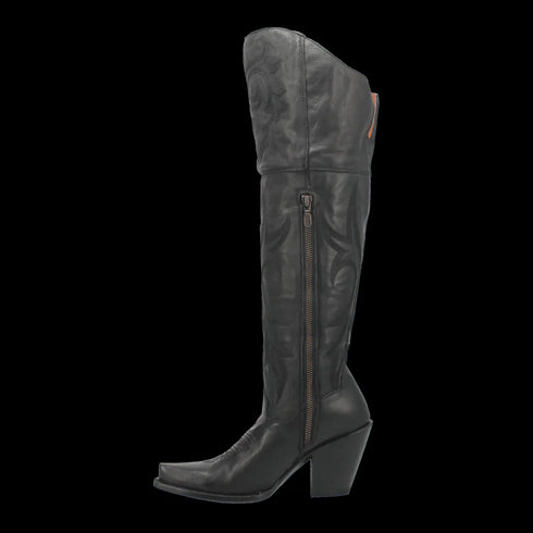 Dan Post Women's Jilted Snip Toe Leather Tall Boots - Black