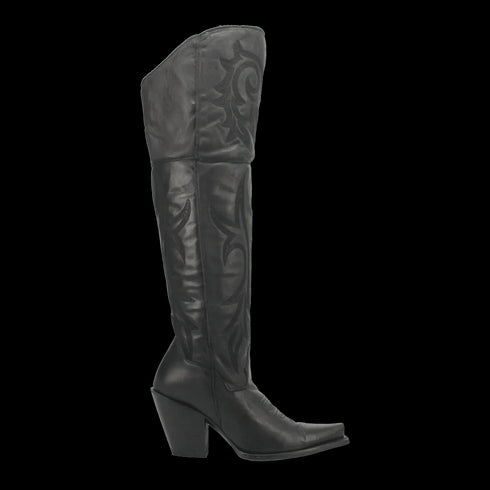 Dan Post Women's Jilted Snip Toe Leather Tall Boots - Black